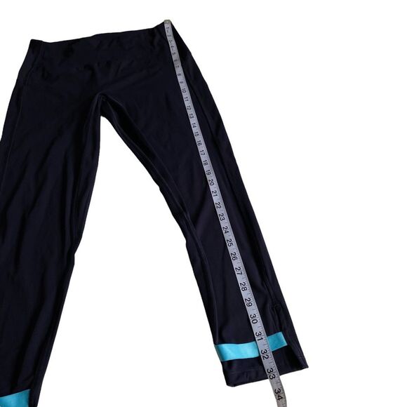 ZYIA Leggings Navy Blue Strap Deluxe High-Rise 7/8 24” Size 6-8 - Picture 8 of 15